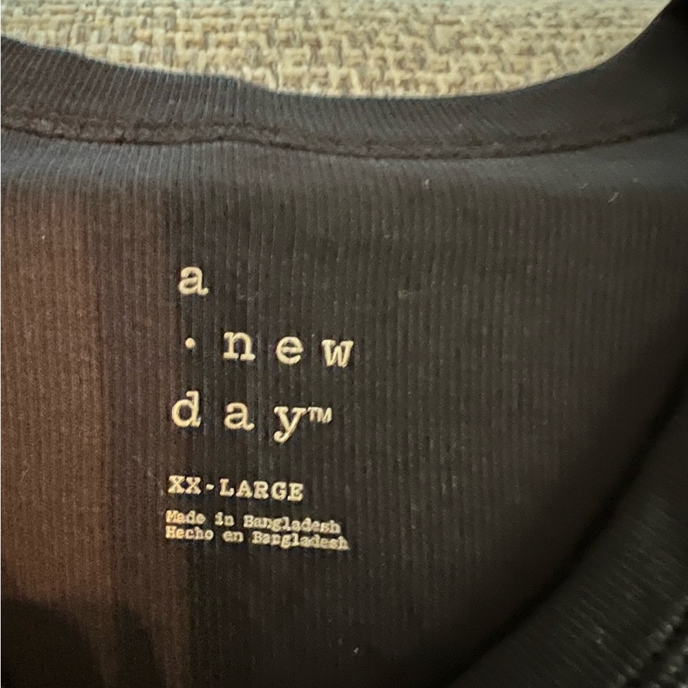 a new day Women's Ribbed Tank Tops (3) - Black, Gray, and Brown - NWOT #38 - Picture 6 of 8